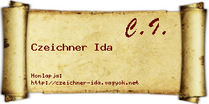 Czeichner Ida névjegykártya