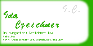 ida czeichner business card